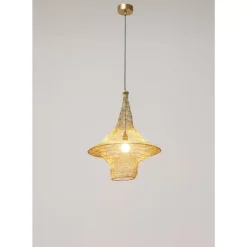 Hängeleuchten-KARE Design Hangeleuchte Cocoon Gold O51Cm