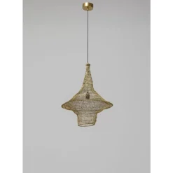 Hängeleuchten-KARE Design Hangeleuchte Cocoon Gold O51Cm