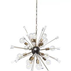Hängeleuchten-KARE Design Hangeleuchte Crystal Bomb Brass O93Cm
