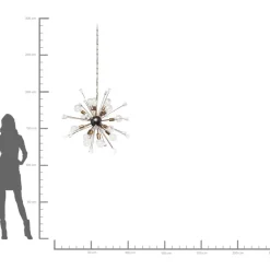 Hängeleuchten-KARE Design Hangeleuchte Crystal Bomb Brass O93Cm