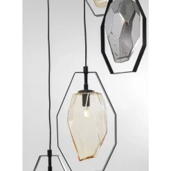 Hängeleuchten-KARE Design Hangeleuchte Diamond Fever Spiral Schwarz O42Cm