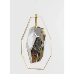 Hängeleuchten-KARE Design Hangeleuchte Diamond Fever Dining Brass 110Cm