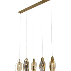 Hängeleuchten-KARE Design Hangeleuchte Diamond Fever Dining Brass 110Cm