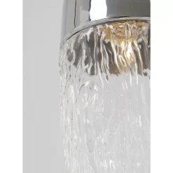 Hängeleuchten-KARE Design Hangeleuchte Frozen Chrome O17Cm