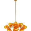 Hängeleuchten-KARE Design Hangeleuchte Globo Amber 79Cm