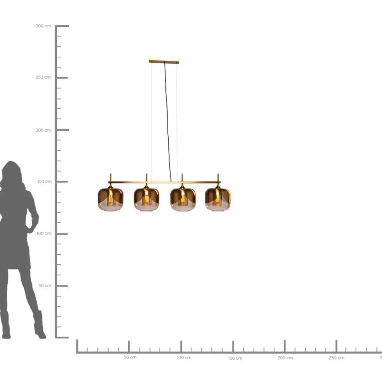 Hängeleuchten-KARE Design Hangeleuchte Golden Goblet Quattro O25Cm