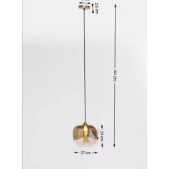 Hängeleuchten-KARE Design Hangeleuchte Golden Goblet O25Cm
