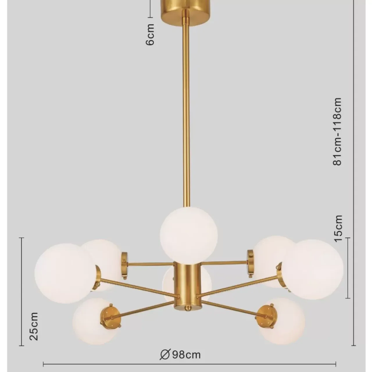 Hängeleuchten-KARE Design Hangeleuchte Heavenly Gold O98Cm