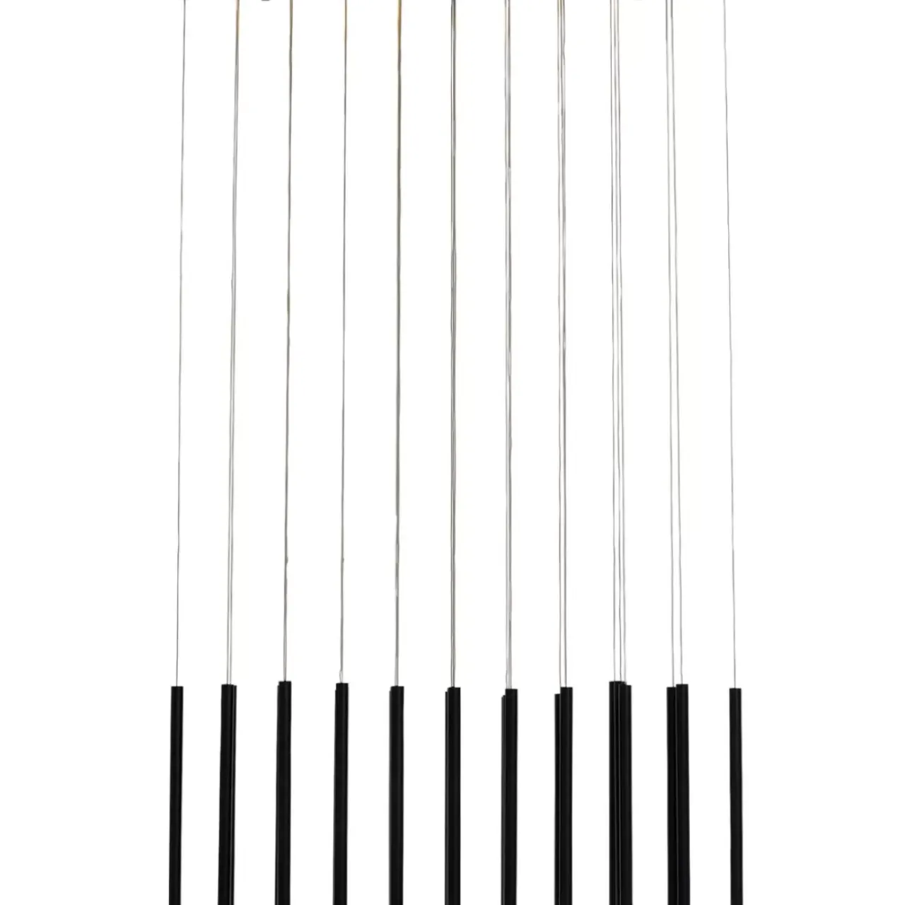 Hängeleuchten-KARE Design Hangeleuchte Living Vegas Schwarz Matt Led 120Cm