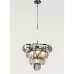 Hängeleuchten-KARE Design Hangeleuchte Mariposa Three Circle Schwarz Smoke