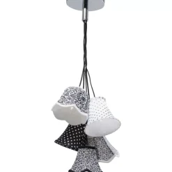 Hängeleuchten-KARE Design Hangeleuchte Saloon Ornament B&W 5Er