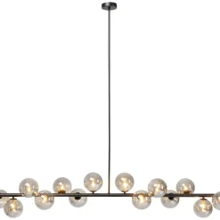 Hängeleuchten-KARE Design Hangeleuchte Scala Balls Schwarz 150Cm