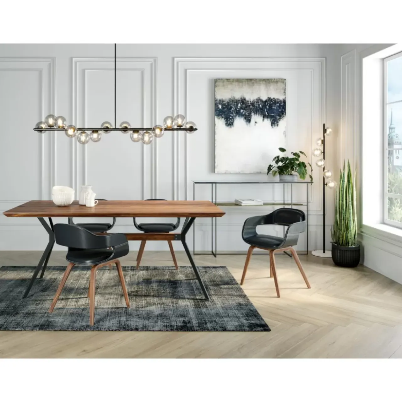 Hängeleuchten-KARE Design Hangeleuchte Scala Balls Schwarz 150Cm