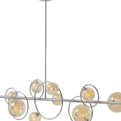 Hängeleuchten-KARE Design Hangeleuchte Universe Chrom 110Cm