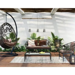 Outdoormöbel-KARE Design Hangesessel Ibiza Braun