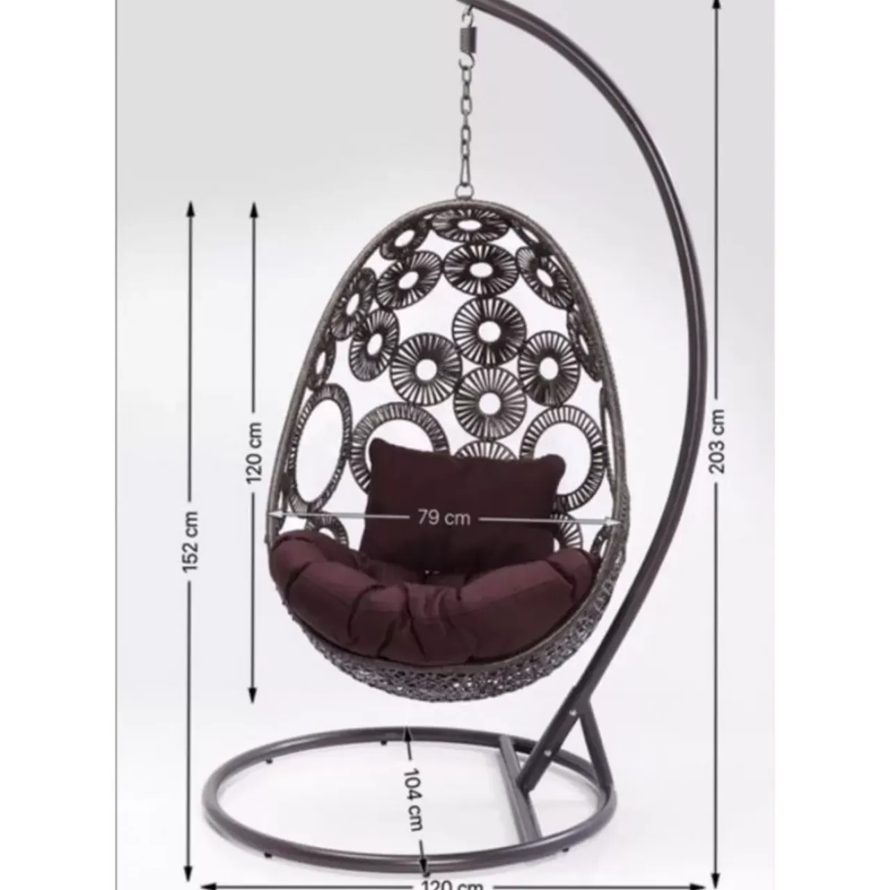 Outdoormöbel-KARE Design Hangesessel Ibiza Weiss