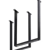 Tische-KARE Design Hochgestell Tavola Schwarz Matt (2/Set)