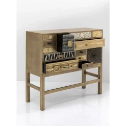 Kommoden & Sideboards-KARE Design Hochkommode Chalet Gold 13 Schube