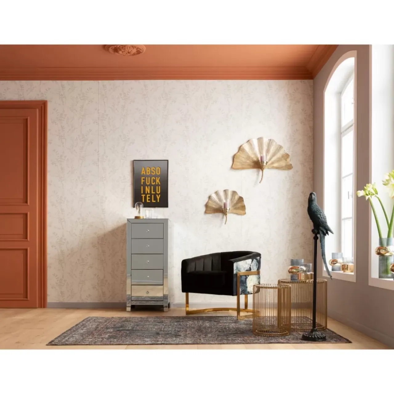 Kommoden & Sideboards-KARE Design Hochkommode Luxury 5 Schube