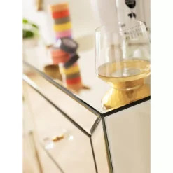 Kommoden & Sideboards-KARE Design Hochkommode Luxury Champagne 5 Schube