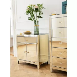 Kommoden & Sideboards-KARE Design Hochkommode Luxury Champagne 5 Schube