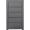 Kommoden & Sideboards-KARE Design Hochkommode Luxury Push 5 Schube Grau