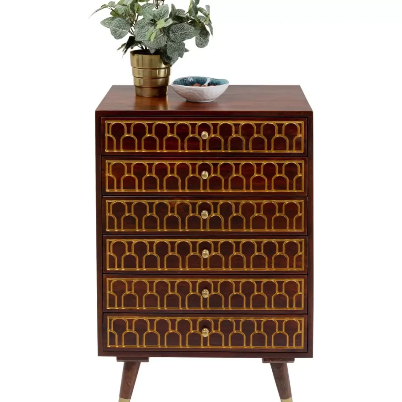 Kommoden & Sideboards-KARE Design Hochkommode Muskat 6 Schube