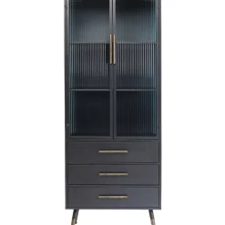 Regale-KARE Design Hochschrank La Gomera 2 Turen 3 Schube