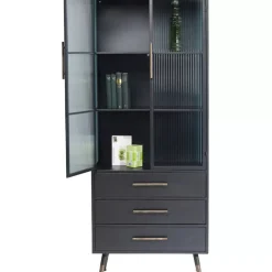 Regale-KARE Design Hochschrank La Gomera 2 Turen 3 Schube