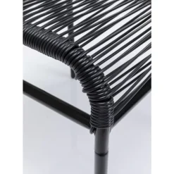 Outdoormöbel-KARE Design Hocker Acapulco Schwarz