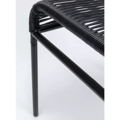Outdoormöbel-KARE Design Hocker Acapulco Schwarz