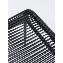 Outdoormöbel-KARE Design Hocker Acapulco Schwarz