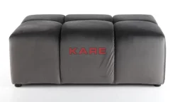 Sitzbänke-KARE Design Hocker Belami Velvet Grau 105X70Cm