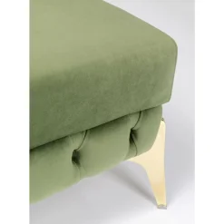 Sitzbänke-KARE Design Hocker Bellissima Velvet Grun 80