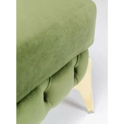 Sitzbänke-KARE Design Hocker Bellissima Velvet Grun 80