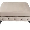 Sitzbänke-KARE Design Hocker Bellissima Velvet Beige 80Cm