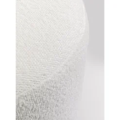 Sitzbänke-KARE Design Hocker Cherry Boucle Creme Smoke O35Cm