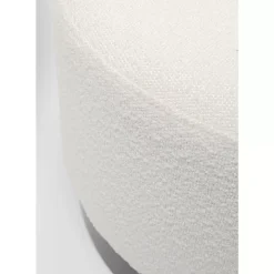 Sitzbänke-KARE Design Hocker Cherry Boucle Creme Smoke O55Cm