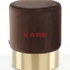 Sitzbänke-KARE Design Hocker Cherry Braun Brass O35Cm