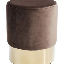 Sitzbänke-KARE Design Hocker Cherry Braun Brass O35Cm