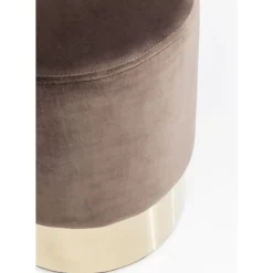 Sitzbänke-KARE Design Hocker Cherry Braun Brass O35Cm