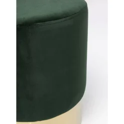 Sitzbänke-KARE Design Hocker Cherry Dunkelgrun Brass O35Cm