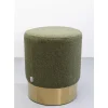 Sitzbänke-KARE Design Hocker Cherry Lina Grun Brass O35Cm