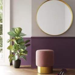 Sitzbänke-KARE Design Hocker Cherry Lina Rose Brass O35Cm