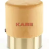 Sitzbänke-KARE Design Hocker Cherry Orange Brass O35Cm