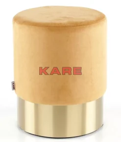 Sitzbänke-KARE Design Hocker Cherry Orange Brass O35Cm