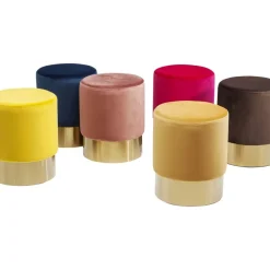 Sitzbänke-KARE Design Hocker Cherry Orange Brass O35Cm