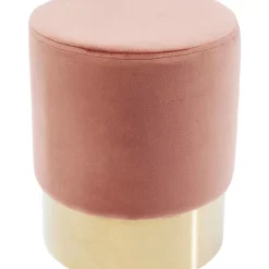 Sitzbänke-KARE Design Hocker Cherry Rose Brass O35Cm