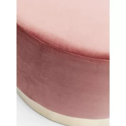 Sitzbänke-KARE Design Hocker Cherry Rose Brass O55Cm