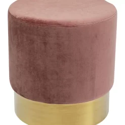 Sitzbänke-KARE Design Hocker Cherry Rose Brass O45Cm